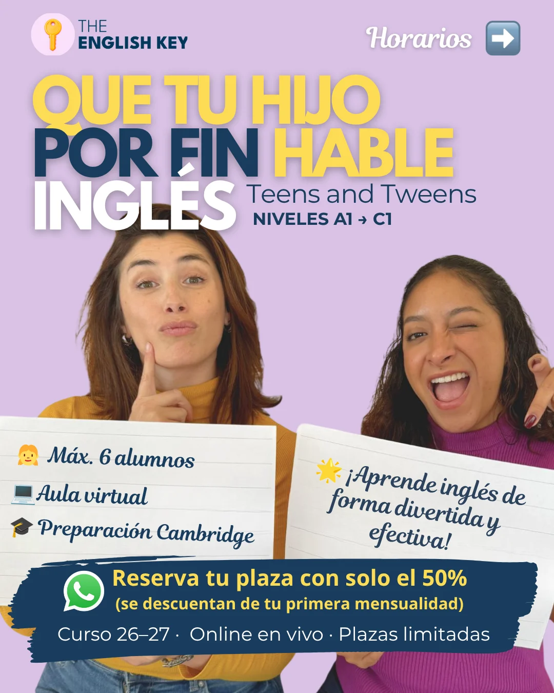 Clases inglés niños y adolescentes